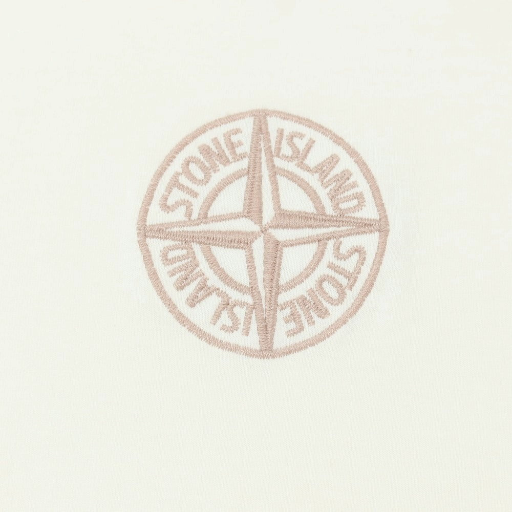 【中古】ストーンアイランド STONE ISLAND コットン クルーネック 長袖Ｔシャツ ホワイト【サイズS】【 状態ランクC 】【 メンズ 】