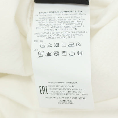 【中古】ストーンアイランド STONE ISLAND コットン クルーネック 長袖Ｔシャツ ホワイト【サイズS】【 状態ランクC 】【 メンズ 】