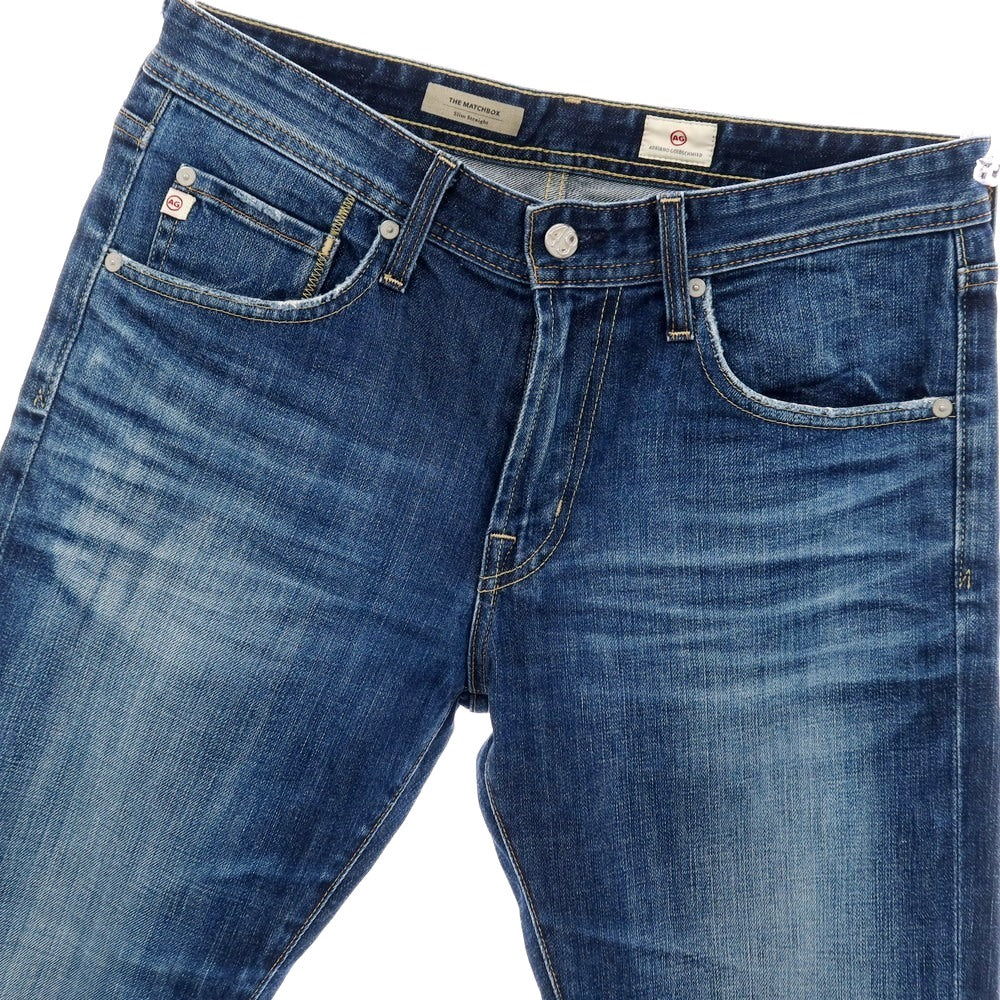 【中古】エージー アドリアーノゴールドシュミット AG Adriano Goldschmied コットンポリウレタン デニムパンツ ジーンズ ネイビー【サイズ32】【 状態ランクB 】【 メンズ 】