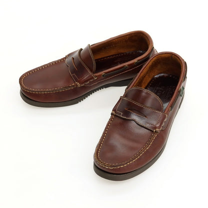【中古】パラブーツ Paraboot BEAMS別注 CORSICA レザー ローファー ブラウン【サイズ7】【 状態ランクB 】【 メンズ 】