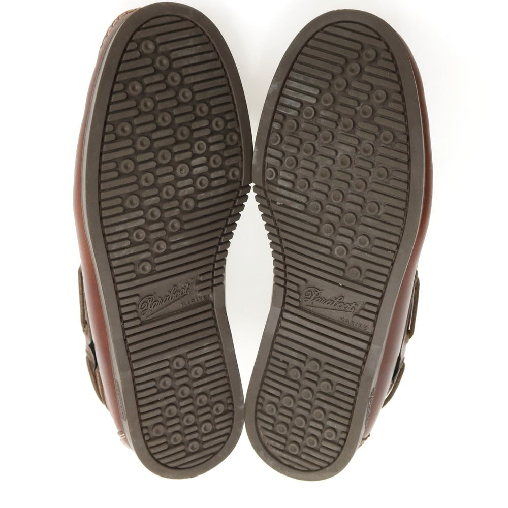 【中古】パラブーツ Paraboot BEAMS別注 CORSICA レザー ローファー ブラウン【サイズ7】【 状態ランクB 】【 メンズ 】