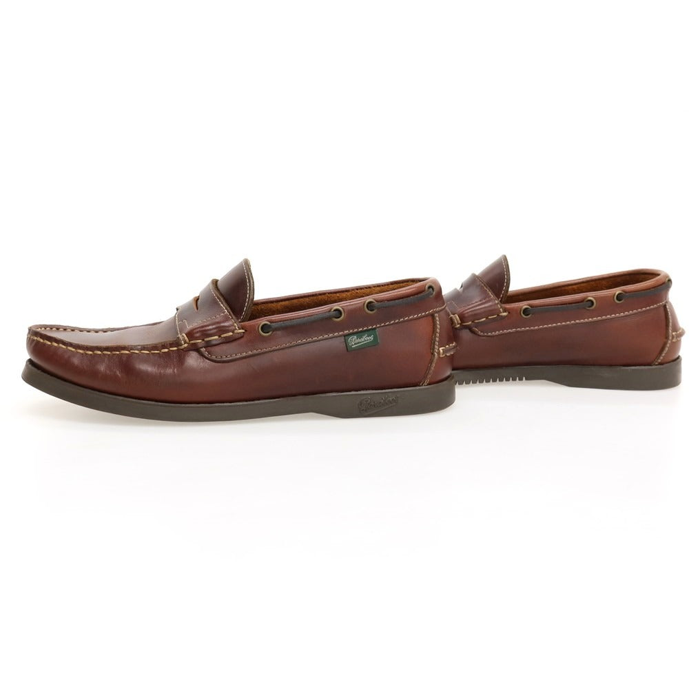 【中古】パラブーツ Paraboot BEAMS別注 CORSICA レザー ローファー ブラウン【サイズ7】【 状態ランクB 】【 メンズ 】