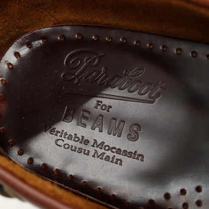 【中古】パラブーツ Paraboot BEAMS別注 CORSICA レザー ローファー ブラウン【サイズ7】【 状態ランクB 】【 メンズ 】