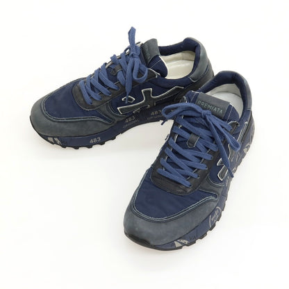 【中古】プレミアータ PREMIATA MICK 3833 レザー ナイロン スニーカー ネイビー【サイズ42】【 状態ランクC 】【 メンズ 】