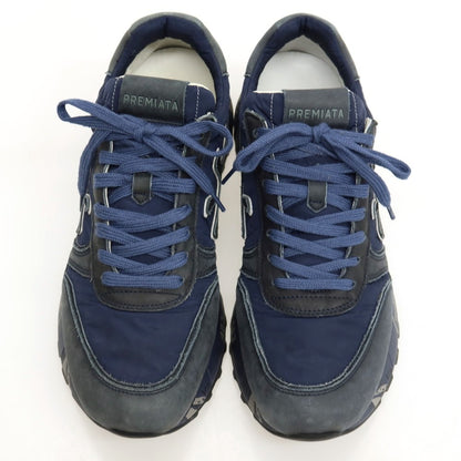 【中古】プレミアータ PREMIATA MICK 3833 レザー ナイロン スニーカー ネイビー【サイズ42】【 状態ランクC 】【 メンズ 】