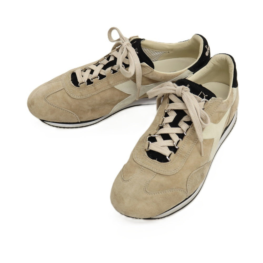 【中古】ディアドラ Diadora EQUIPE KIDSKIN 201 171902 スエード スニーカー ベージュ【サイズ27】【 状態ランクB 】【 メンズ 】
