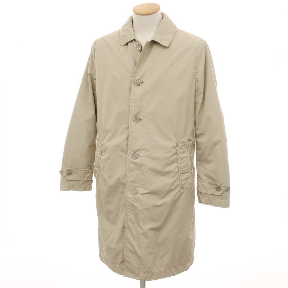 【中古】アスペジ ASPESI ポリエステルナイロン 中綿入りライナー付き ステンカラーコート ベージュ【サイズXS】【 状態ランクB 】【 メンズ 】