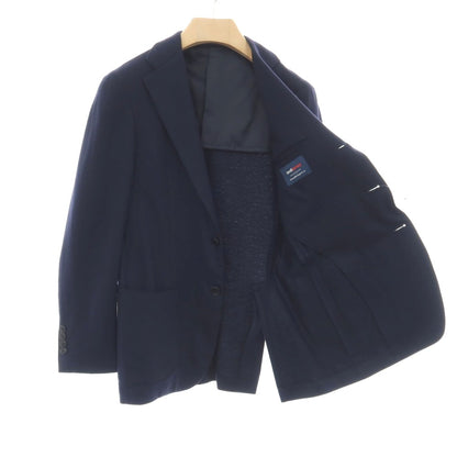 【中古】【未使用】ブリッラ ペル イル グスト Brilla per il gusto ウールコットン ジャージー 3B テーラードジャケット ネイビー【サイズ44】【 状態ランクS 】【 メンズ 】