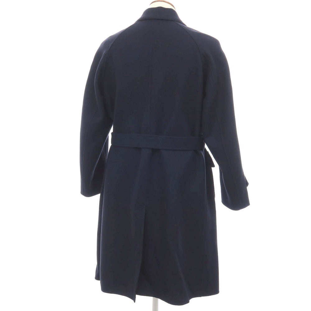 【中古】リングヂャケット RING JACKET ウール ベルテッド ダブルブレストコート ダークネイビー【サイズ48】【 状態ランクB 】【 メンズ 】