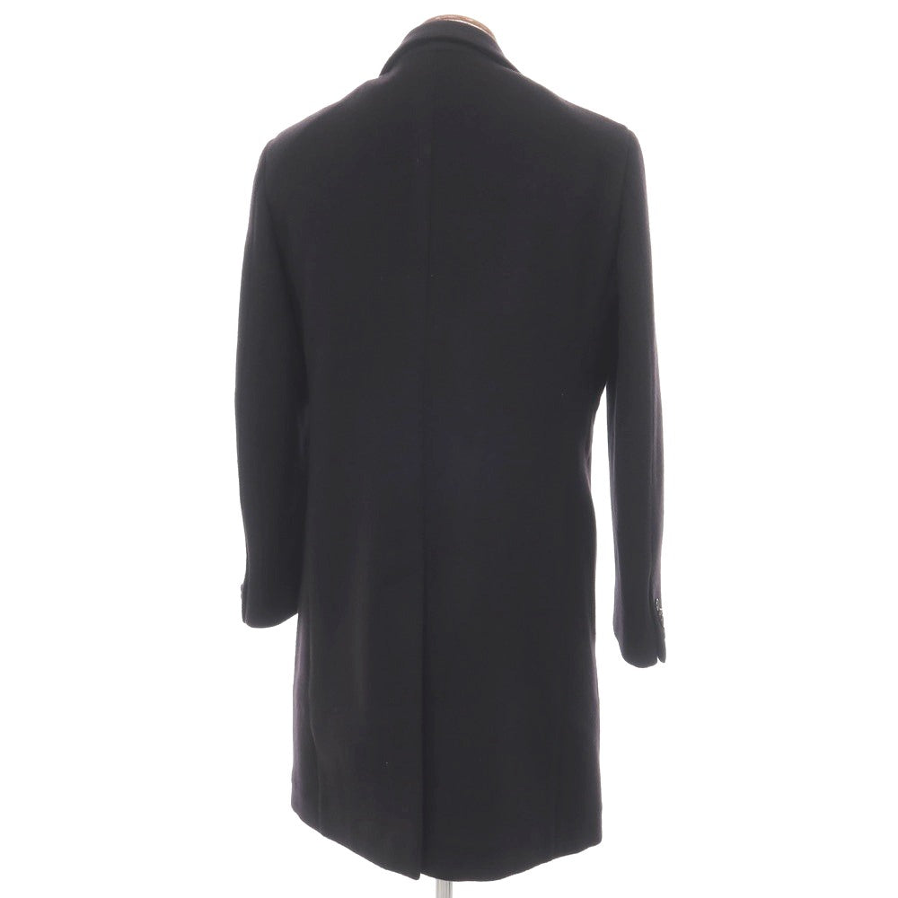 【中古】トゥモローランド TOMORROWLAND AGNONA カシミヤ チェスターフィールドコート ブラック【サイズ48】【 状態ランクB 】【 メンズ 】
