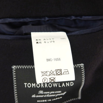 【中古】トゥモローランド TOMORROWLAND AGNONA カシミヤ チェスターフィールドコート ブラック【サイズ48】【 状態ランクB 】【 メンズ 】