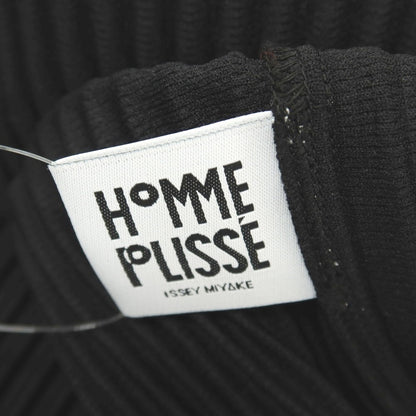 【中古】オム プリッセ イッセイミヤケ HOMME PLISSE ISSEY MIYAKE 2026年春夏 プリーツ クルーネック 半袖カットソー ブラック【サイズ表記なし（L位）】【 状態ランクA 】【 メンズ 】