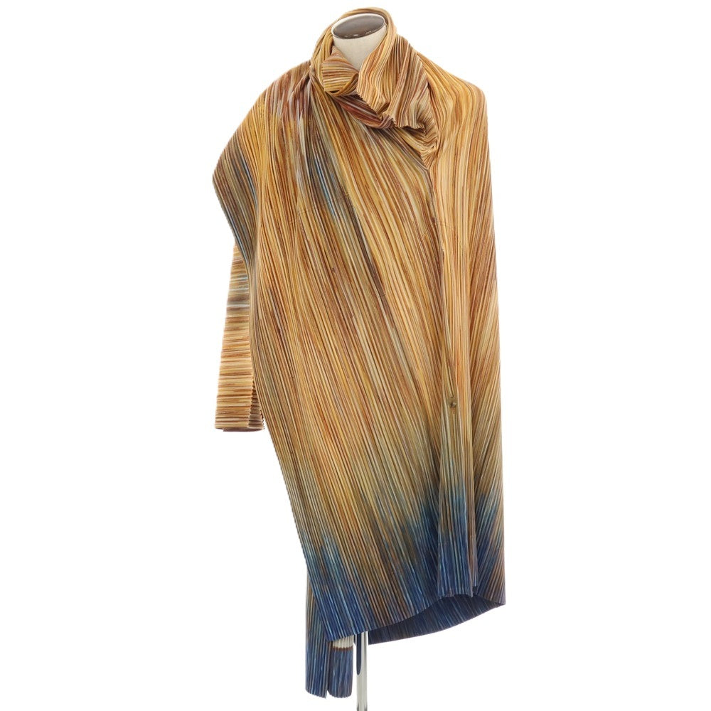 【中古】オム プリッセ イッセイミヤケ HOMME PLISSE ISSEY MIYAKE 2026年春夏 プリーツ ロングコート ブラウン系【サイズ表記なし（L位）】【 状態ランクA 】【 メンズ 】