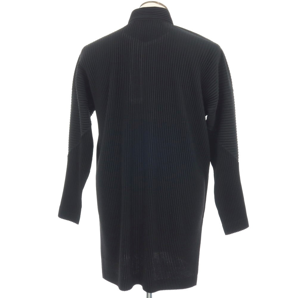 【中古】オム プリッセ イッセイミヤケ HOMME PLISSE ISSEY MIYAKE 2026年春夏 プリーツ シャツ ブラック【サイズ表記なし（L位）】【 状態ランクA 】【 メンズ 】