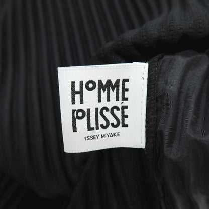 【中古】オム プリッセ イッセイミヤケ HOMME PLISSE ISSEY MIYAKE 2026年春夏 プリーツ シャツ ブラック【サイズ表記なし（L位）】【 状態ランクA 】【 メンズ 】