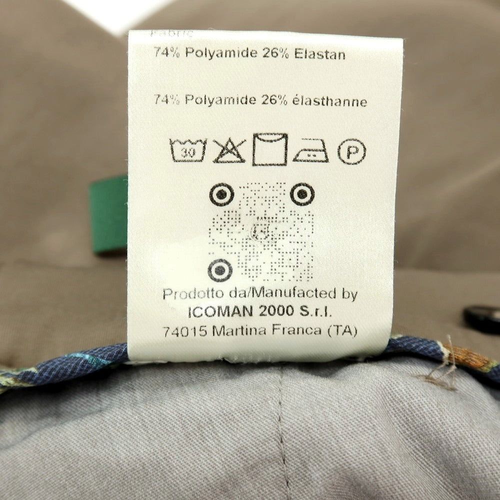 【中古】ベルウィッチ BERWICH ナイロンポリウレタン ジャージー カジュアルスラックスパンツ グレーブラウン【サイズ44】【 状態ランクB 】【 メンズ 】