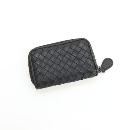【中古】ボッテガヴェネタ BOTTEGAVENETA イントレチャート レザー コインケース ブラック【 状態ランクB 】【 ユニセックス 】