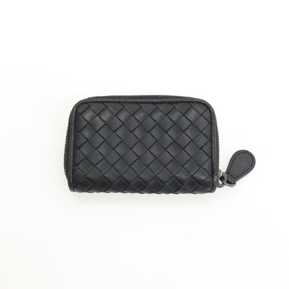 【中古】ボッテガヴェネタ BOTTEGAVENETA イントレチャート レザー コインケース ブラック【 状態ランクB 】【 ユニセックス 】