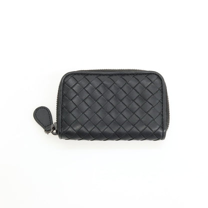【中古】ボッテガヴェネタ BOTTEGAVENETA イントレチャート レザー コインケース ブラック【 状態ランクB 】【 ユニセックス 】