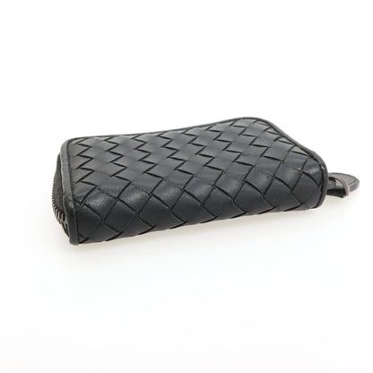【中古】ボッテガヴェネタ BOTTEGAVENETA イントレチャート レザー コインケース ブラック【 状態ランクB 】【 ユニセックス 】