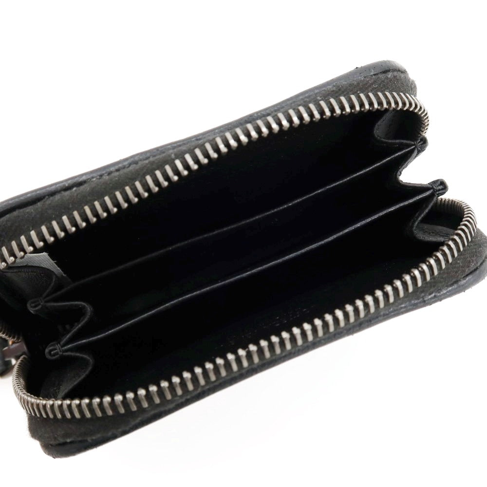 【中古】ボッテガヴェネタ BOTTEGAVENETA イントレチャート レザー コインケース ブラック【 状態ランクB 】【 ユニセックス 】