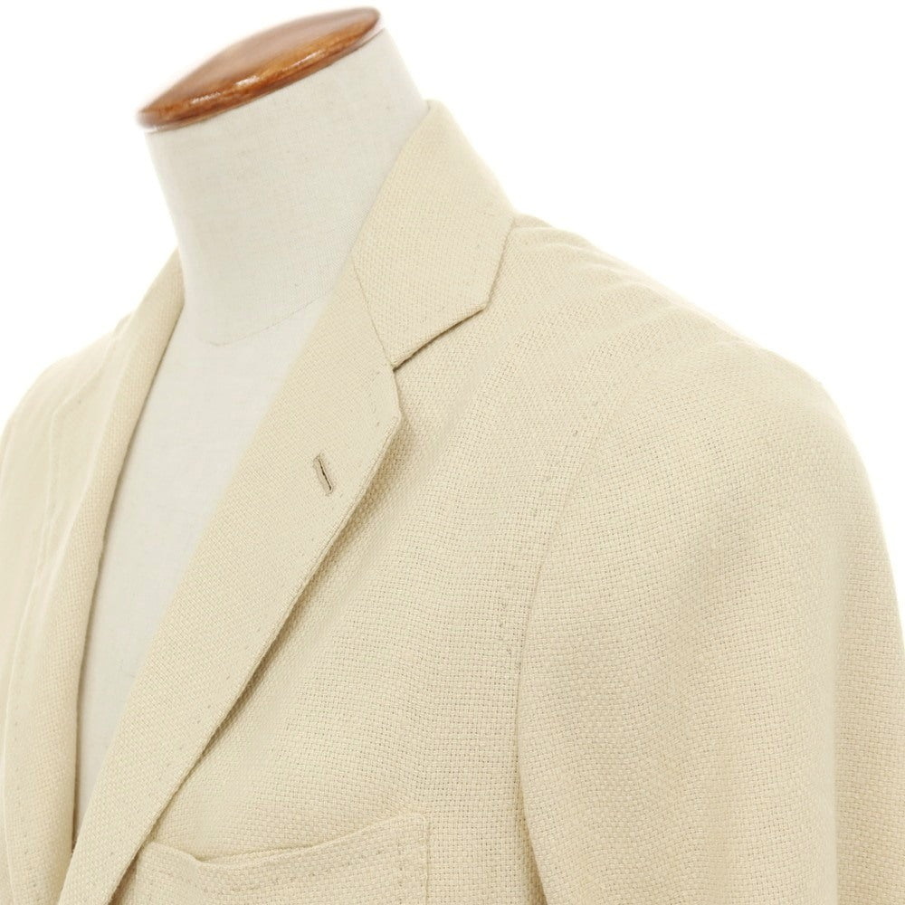 【中古】キートン Kiton シルクカシミヤ 3B テーラードジャケット ベージュ【サイズ46】【 状態ランクB 】【 メンズ 】