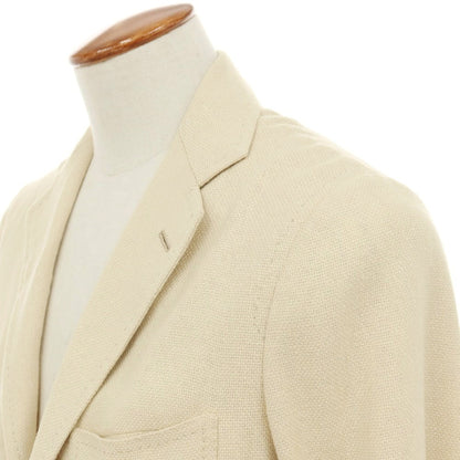 【中古】キートン Kiton シルクカシミヤ 3B テーラードジャケット ベージュ【サイズ46】【 状態ランクB 】【 メンズ 】