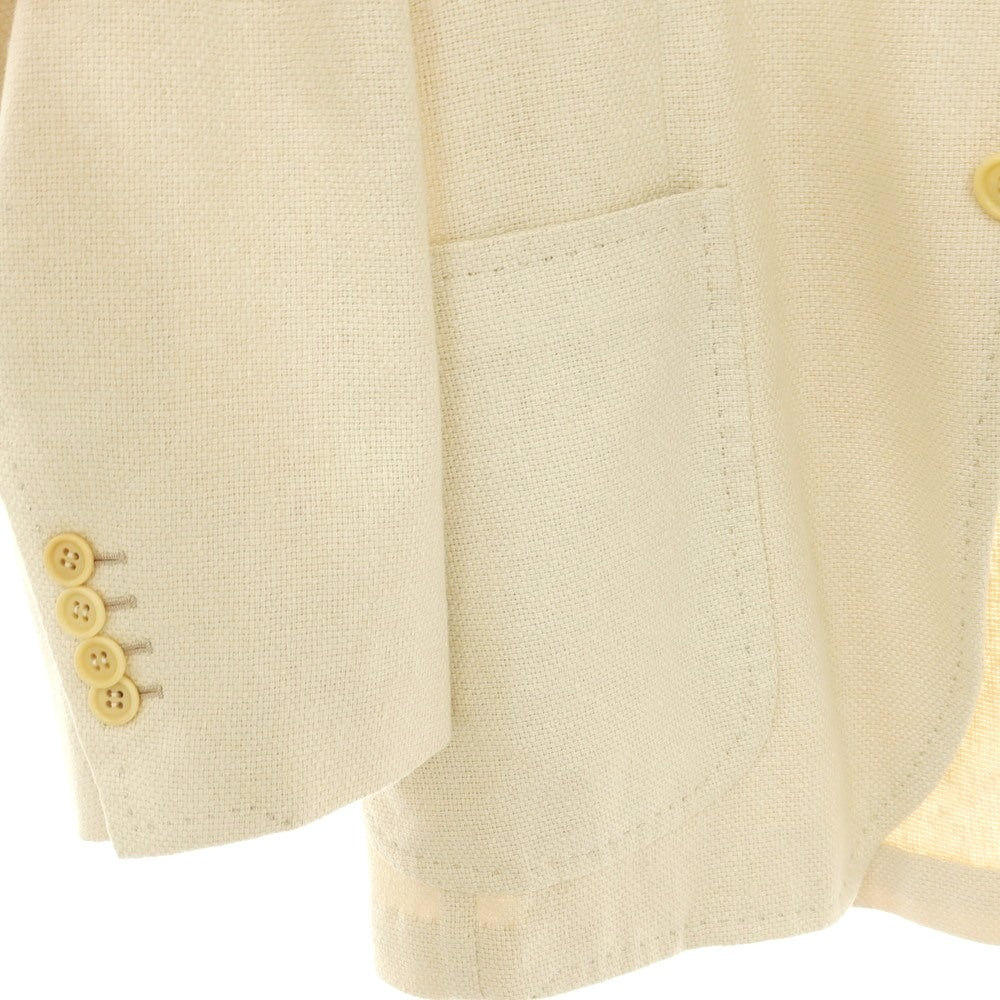 【中古】キートン Kiton シルクカシミヤ 3B テーラードジャケット ベージュ【サイズ46】【 状態ランクB 】【 メンズ 】