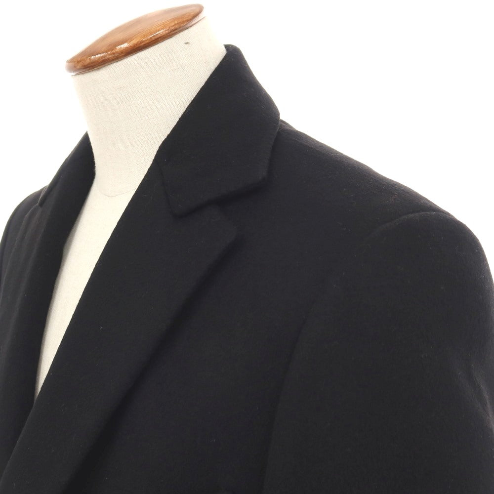 【中古】ベルベスト Belvest ウールカシミヤ チェスターフィールドコート ブラック【サイズ48 Drop8R】【 状態ランクB 】【 メンズ 】
