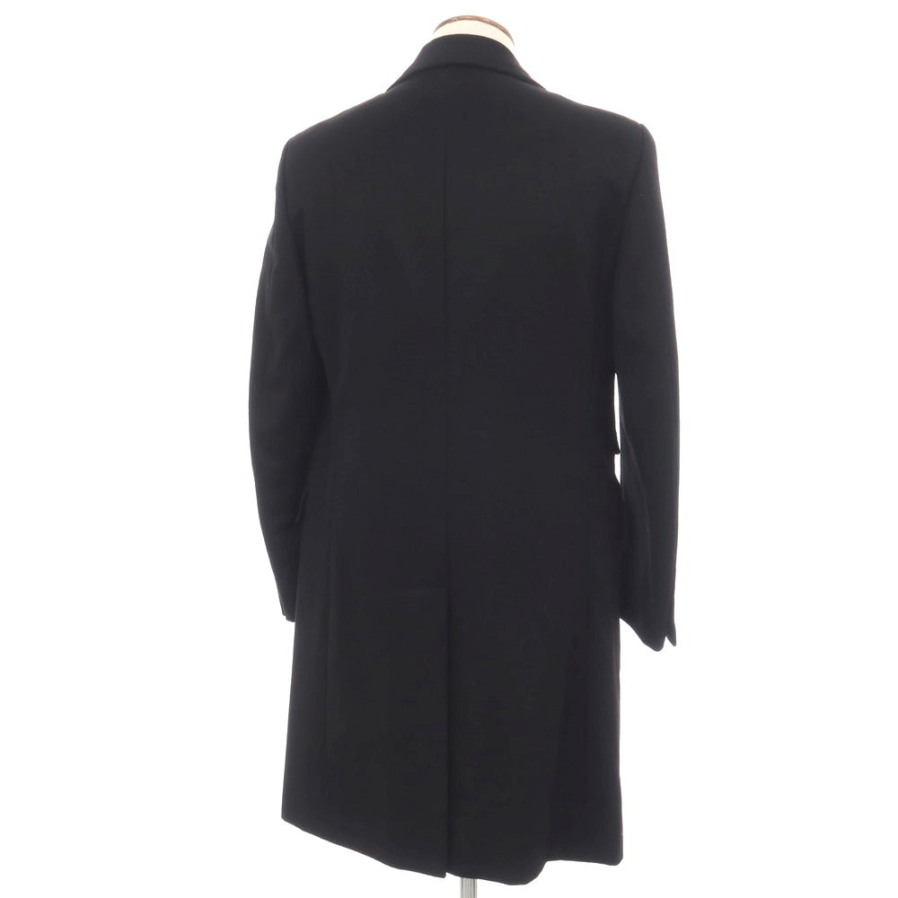 【中古】ベルベスト Belvest ウールカシミヤ チェスターフィールドコート ブラック【サイズ48 Drop8R】【 状態ランクB 】【 メンズ 】