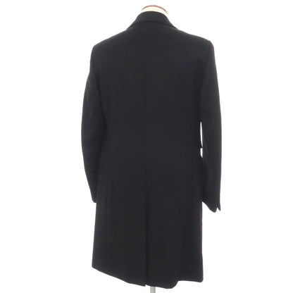 【中古】ベルベスト Belvest ウールカシミヤ チェスターフィールドコート ブラック【サイズ48 Drop8R】【 状態ランクB 】【 メンズ 】