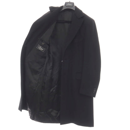 【中古】ベルベスト Belvest ウールカシミヤ チェスターフィールドコート ブラック【サイズ48 Drop8R】【 状態ランクB 】【 メンズ 】