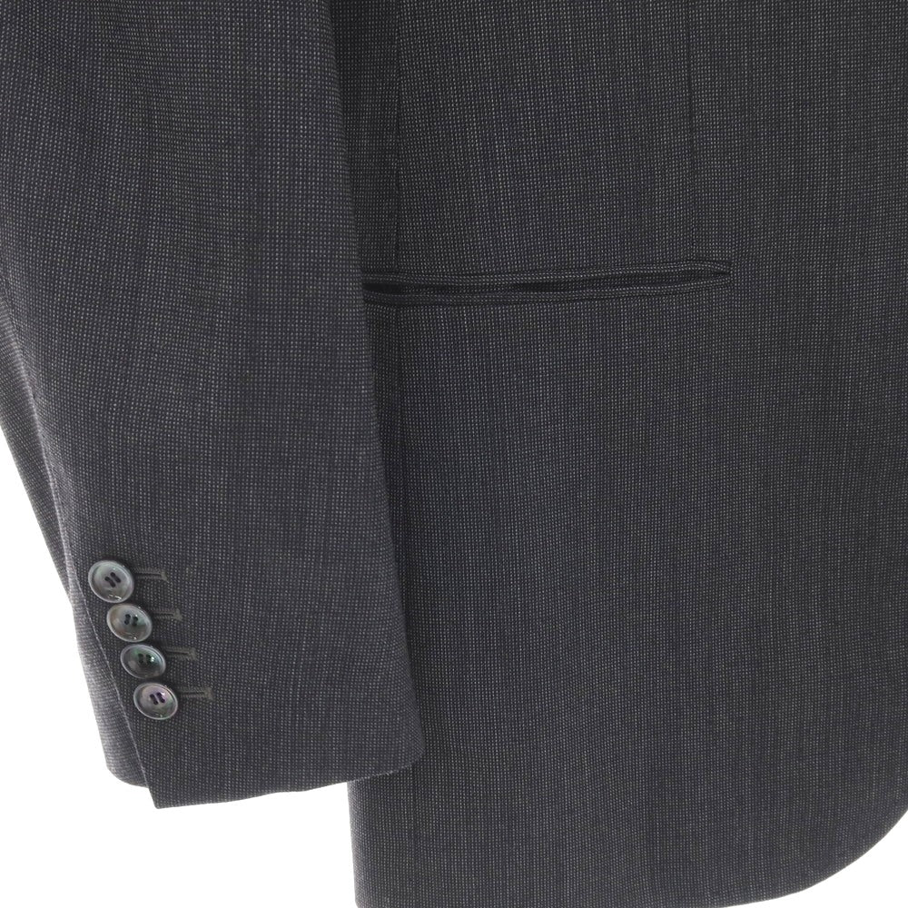 【中古】スティレ ラティーノ STILE LATINO ウール 2つボタンスーツ グレーxネイビー×ブラック【サイズ44 DROP.8R】【 状態ランクB 】【 メンズ 】
