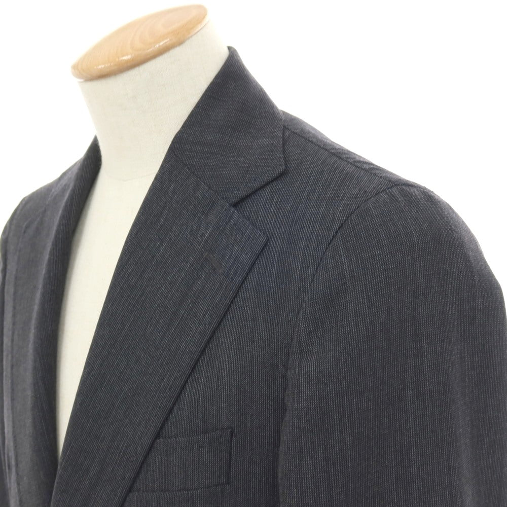 【中古】スティレ ラティーノ STILE LATINO ウール 2つボタンスーツ グレーxネイビー×ブラック【サイズ44 DROP.8R】【 状態ランクB 】【 メンズ 】