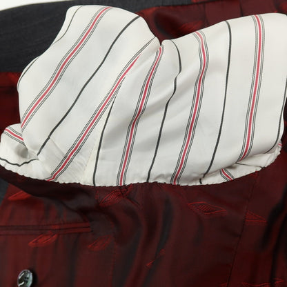 【中古】スティレ ラティーノ STILE LATINO ウール 2つボタンスーツ グレーxネイビー×ブラック【サイズ44 DROP.8R】【 状態ランクB 】【 メンズ 】