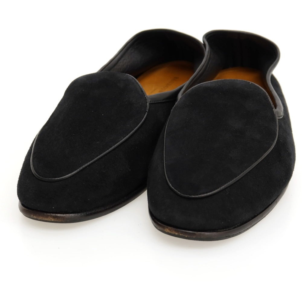 【中古】ボードインアンドランジ Baudoin &amp; Lange スエード ローファー ブラック【サイズ40】【 状態ランクB 】【 メンズ 】