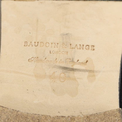 【中古】ボードインアンドランジ Baudoin &amp; Lange スエード ローファー ブラック【サイズ40】【 状態ランクB 】【 メンズ 】