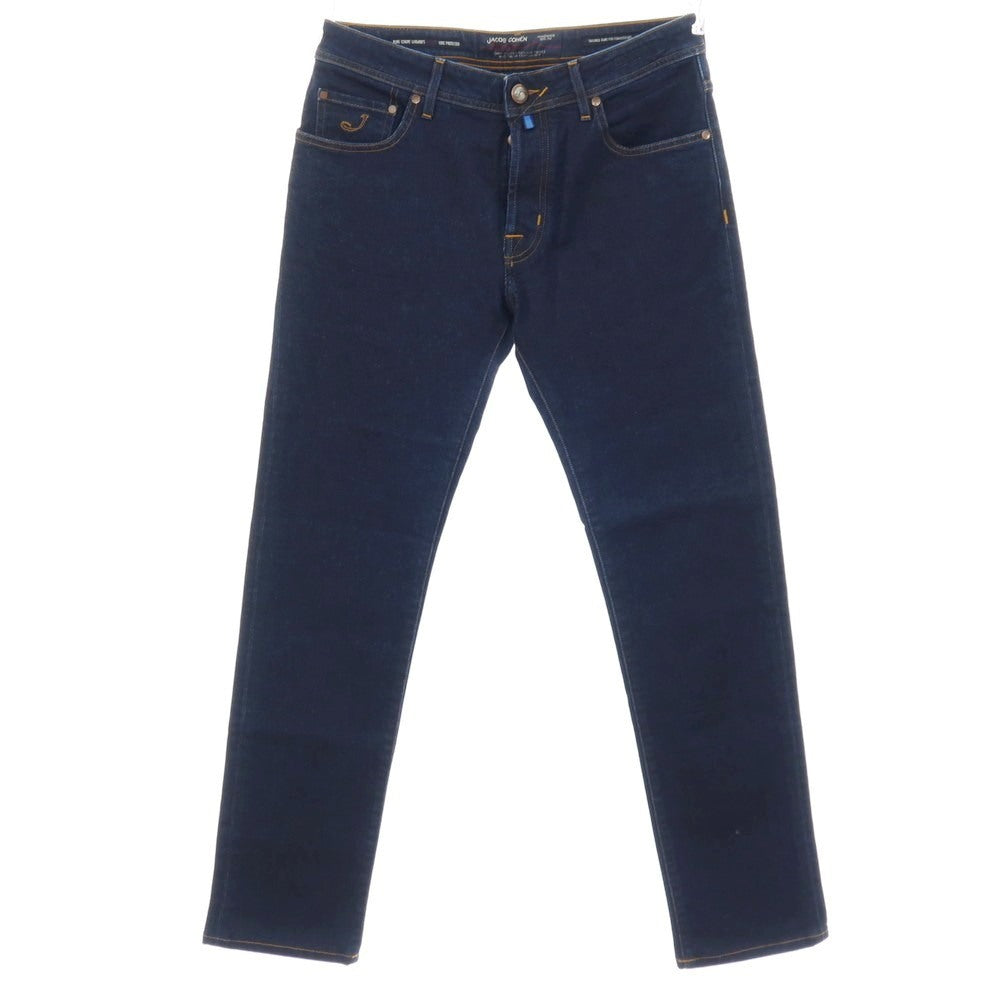 【中古】ヤコブコーエン JACOB COHEN J688 COMF-H ストレッチ コットン デニムパンツ ジーンズ ネイビー【サイズ34】【 状態ランクA 】【 メンズ 】
