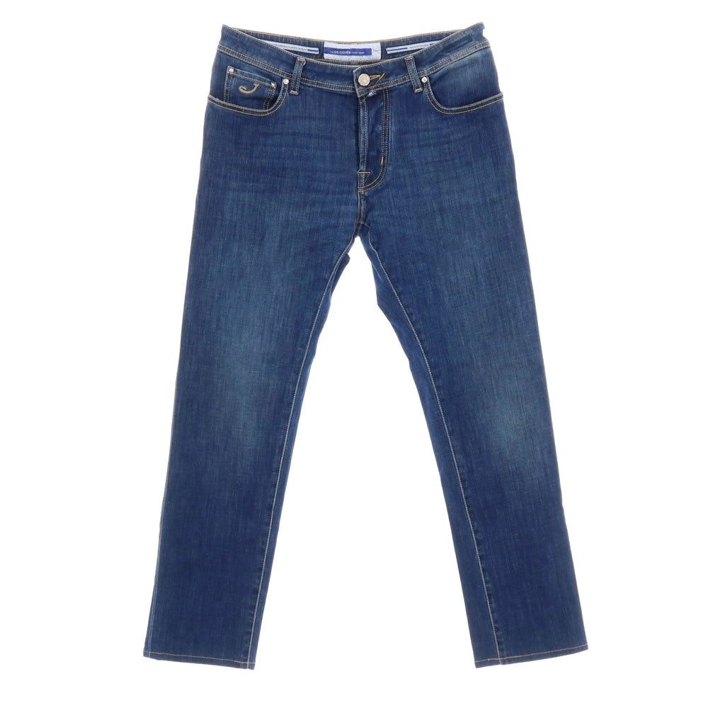 【中古】ヤコブコーエン JACOB COHEN BARD ストレッチ コットンポリエステル デニムパンツ ジーンズ ブルーネイビー【サイズ34】【 状態ランクB 】【 メンズ 】