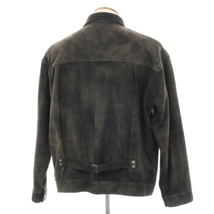 【中古】セブン バイ セブン SEVEN BY SEVEN 2026年春夏 URBAN RESEARCH別注 アンティーク加工 レザーブルゾン ブラック【サイズ表記なし（M位）】【 状態ランクB 】【 メンズ 】