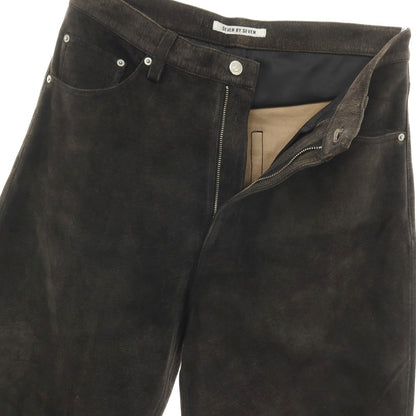 【中古】セブン バイ セブン SEVEN BY SEVEN 2026年春夏 URBAN RESEARCH別注 アンティーク加工 レザー 5ポケットパンツ ブラック【サイズ表記なし（S位）】【 状態ランクA 】【 メンズ 】