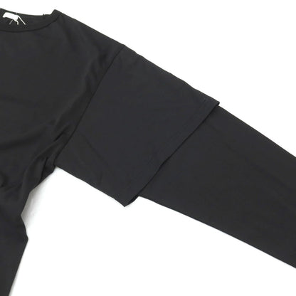 【中古】【未使用】シーオール SEEALL 2026年春夏 LAYERED LS T コットン クルーネック 長袖Ｔシャツ ブラック【サイズ2】【 状態ランクS 】【 メンズ 】