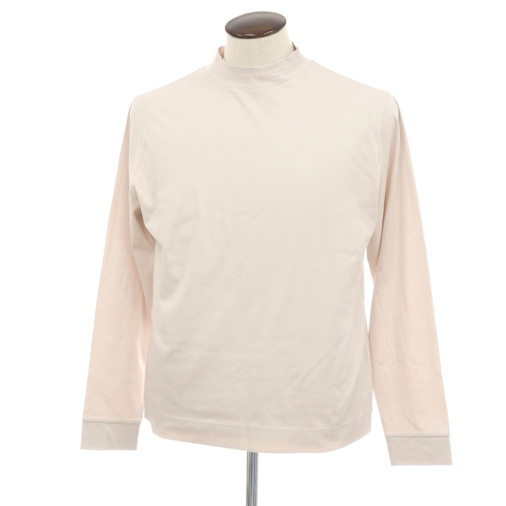 【中古】【未使用】スローン SLOANE コットン モックネック 長袖Ｔシャツ ライトピンクベージュ【サイズ5】【 状態ランクS 】【 メンズ 】