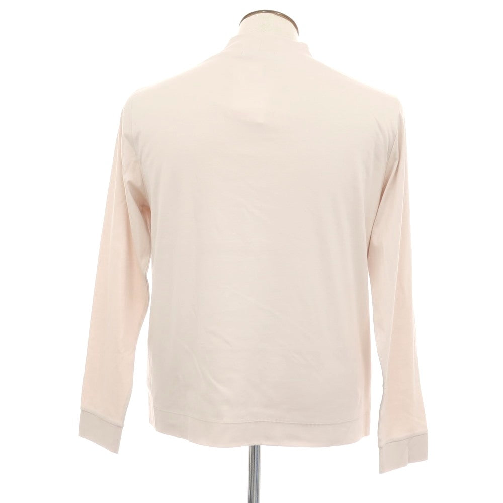 【中古】【未使用】スローン SLOANE コットン モックネック 長袖Ｔシャツ ライトピンクベージュ【サイズ5】【 状態ランクS 】【 メンズ 】
