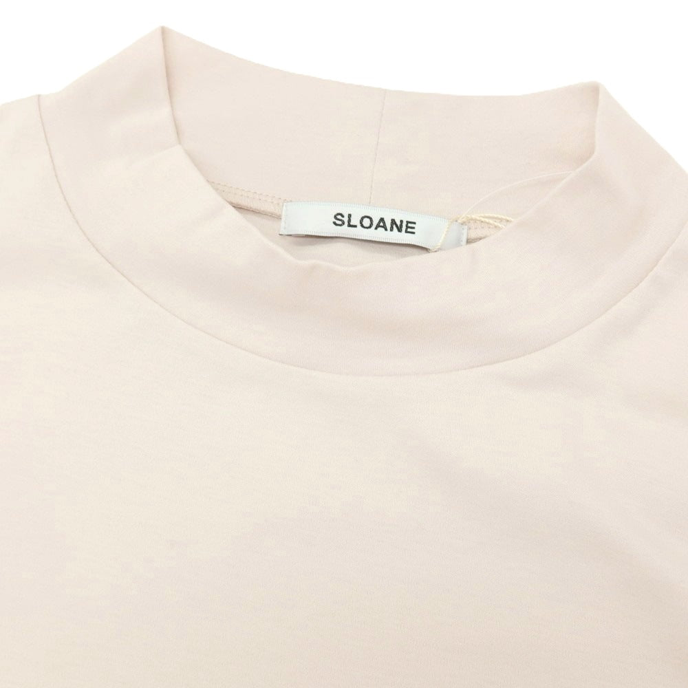 【中古】【未使用】スローン SLOANE コットン モックネック 長袖Ｔシャツ ライトピンクベージュ【サイズ5】【 状態ランクS 】【 メンズ 】