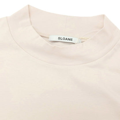 【中古】【未使用】スローン SLOANE コットン モックネック 長袖Ｔシャツ ライトピンクベージュ【サイズ5】【 状態ランクS 】【 メンズ 】