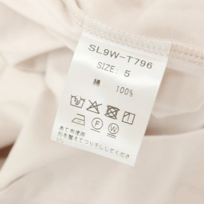 【中古】【未使用】スローン SLOANE コットン モックネック 長袖Ｔシャツ ライトピンクベージュ【サイズ5】【 状態ランクS 】【 メンズ 】