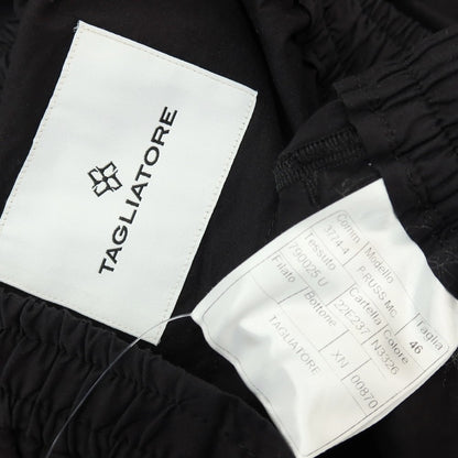 【中古】タリアトーレ TAGLIATORE ストレッチ コットンナイロン イージーパンツ ブラック【サイズ46】【 状態ランクB 】【 メンズ 】