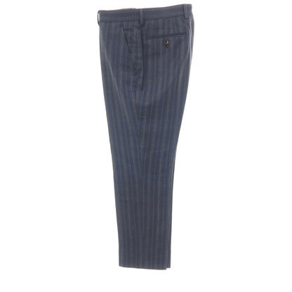 【中古】ポールスミスコレクション PAUL SMITH COLLECTION ウール ストライプ 2つボタンスーツ ネイビー【サイズ表記なし（S位）】【 状態ランクC 】【 メンズ 】