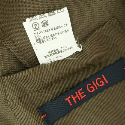【中古】ザ ジジ THE GIGI ウール 8B ダブルスーツ オリーブ【サイズ46】【 状態ランクC 】【 メンズ 】